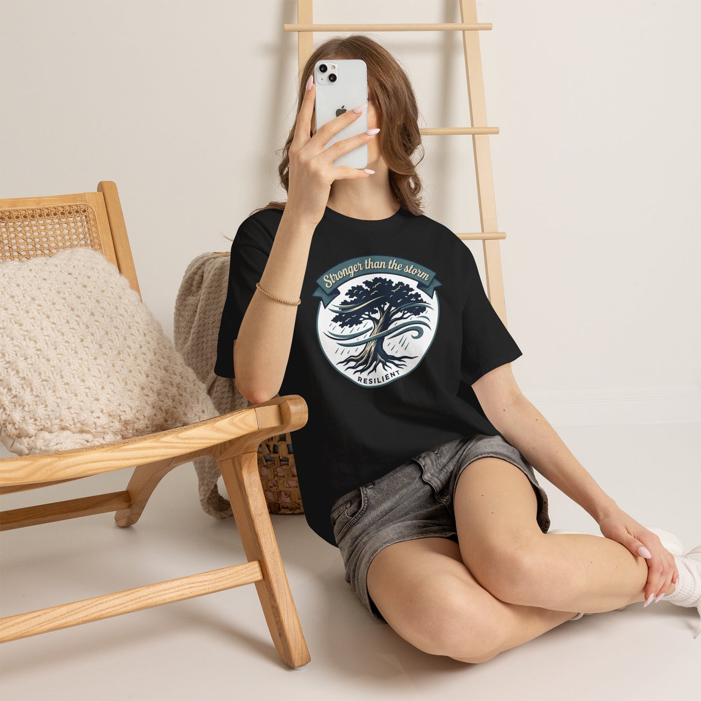 Resilient Tree T‑Shirt — "Stronger Than the Storm" Inspirational Tee