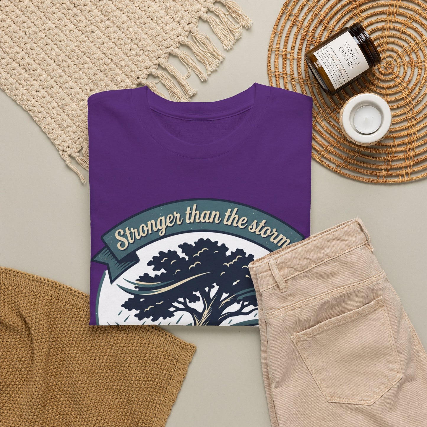 Resilient Tree T‑Shirt — "Stronger Than the Storm" Inspirational Tee