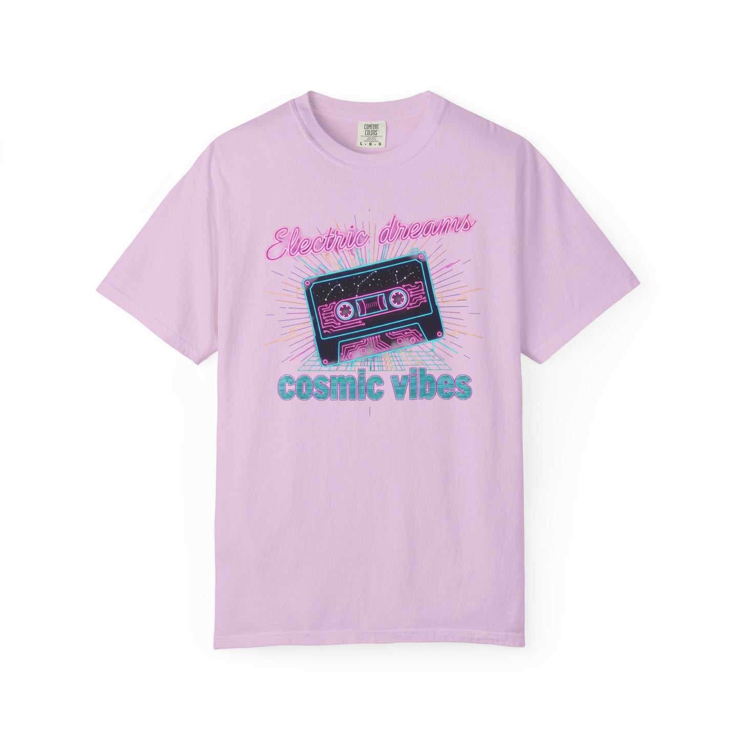 Electric Dreams cassette tape cosmic vibes T-shirt | retro 80s neon