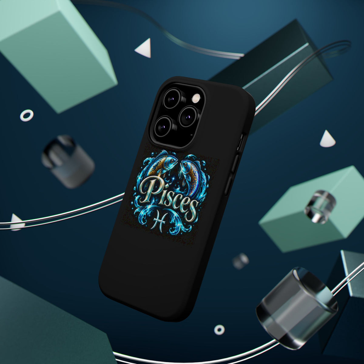 Pisces Magnetic Impact-Resistant Phone Case — Zodiac Fish Astrology Design