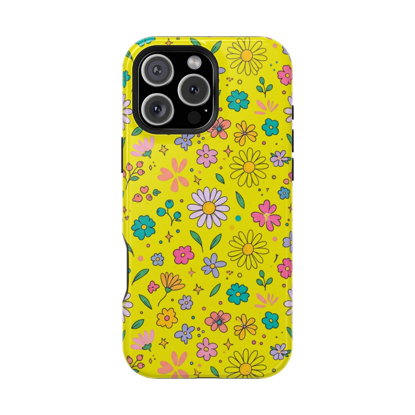 Floral Ditsy Phone Case — Magnetic Impact-Resistant Protective Cover