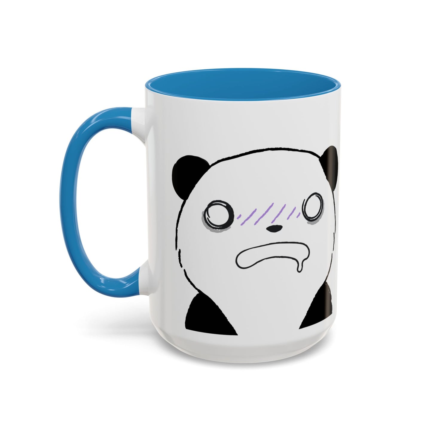 Just Give Me My Coffee!!! Accent Mug — Panda Coffee Lover Gift (11/15oz)
