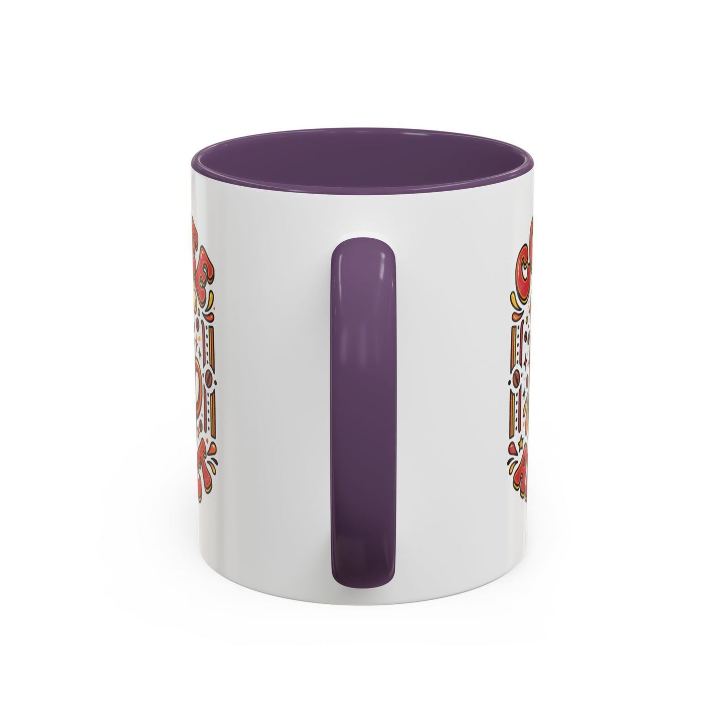 Coffee Addict Accent Mug — "Coffee Power" Retro Coffee Lover Gift (11oz/15oz)