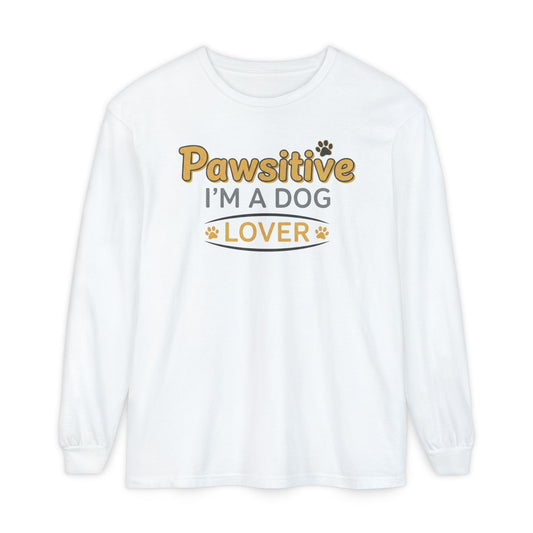 Pawsitive I'm a Dog Lover Long Sleeve T-Shirt | Dog Paw Tee
