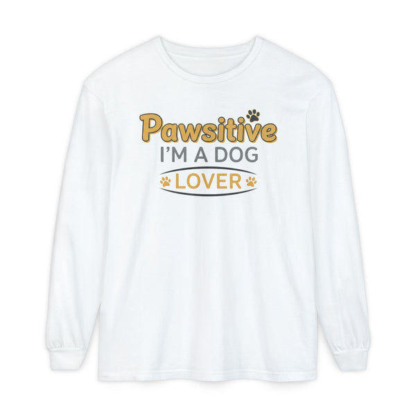 Pawsitive I'm a Dog Lover Long Sleeve T-Shirt | Dog Paw Tee
