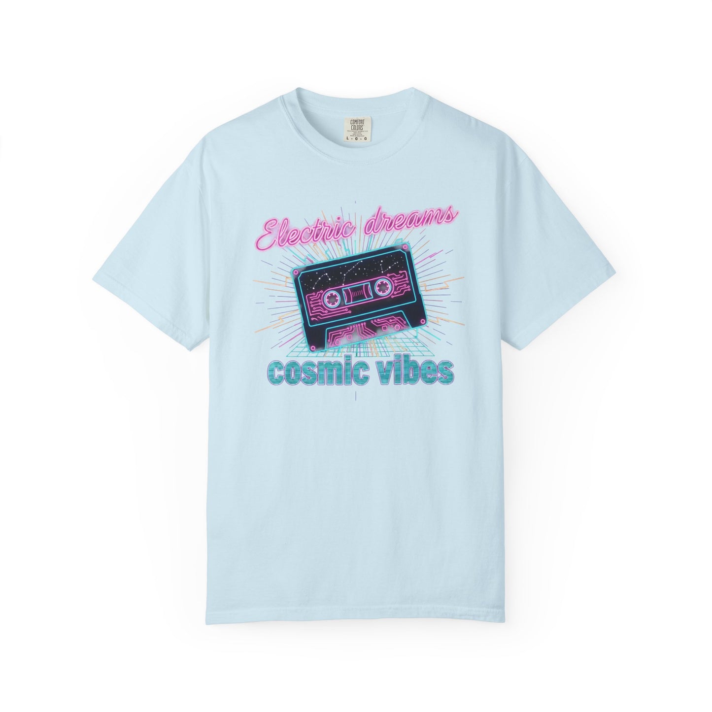Electric Dreams cassette tape cosmic vibes T-shirt | retro 80s neon