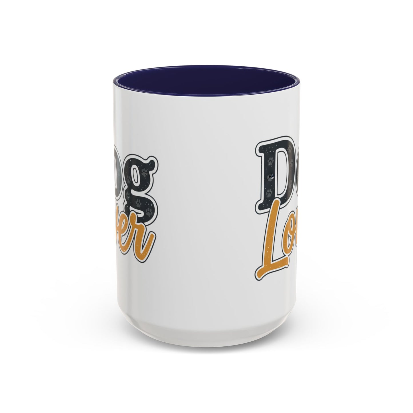 Dog Lover Accent Coffee Mug — 'Dog Lover' 11/15oz Ceramic Mug