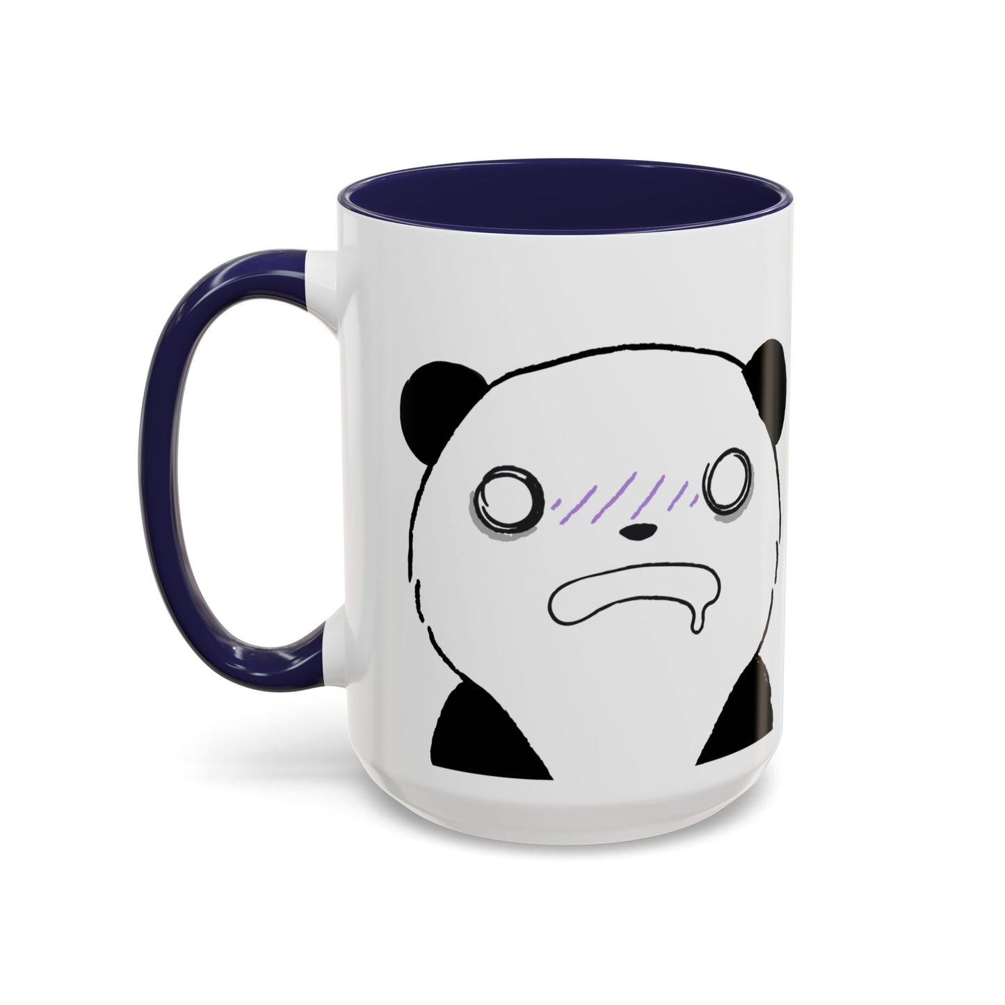 Just Give Me My Coffee!!! Accent Mug — Panda Coffee Lover Gift (11/15oz)