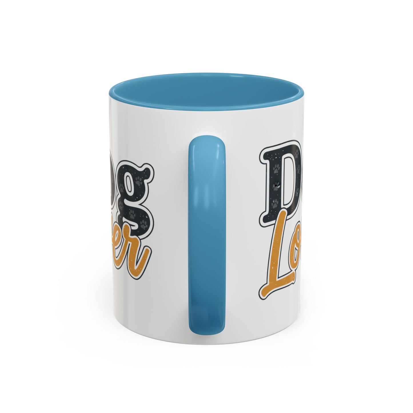 Dog Lover Accent Coffee Mug — 'Dog Lover' 11/15oz Ceramic Mug