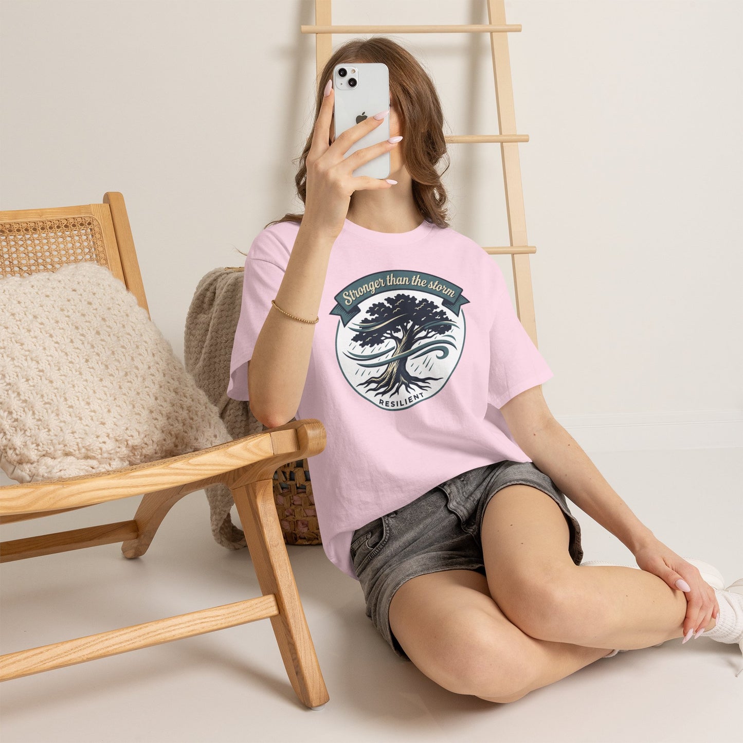 Resilient Tree T‑Shirt — "Stronger Than the Storm" Inspirational Tee