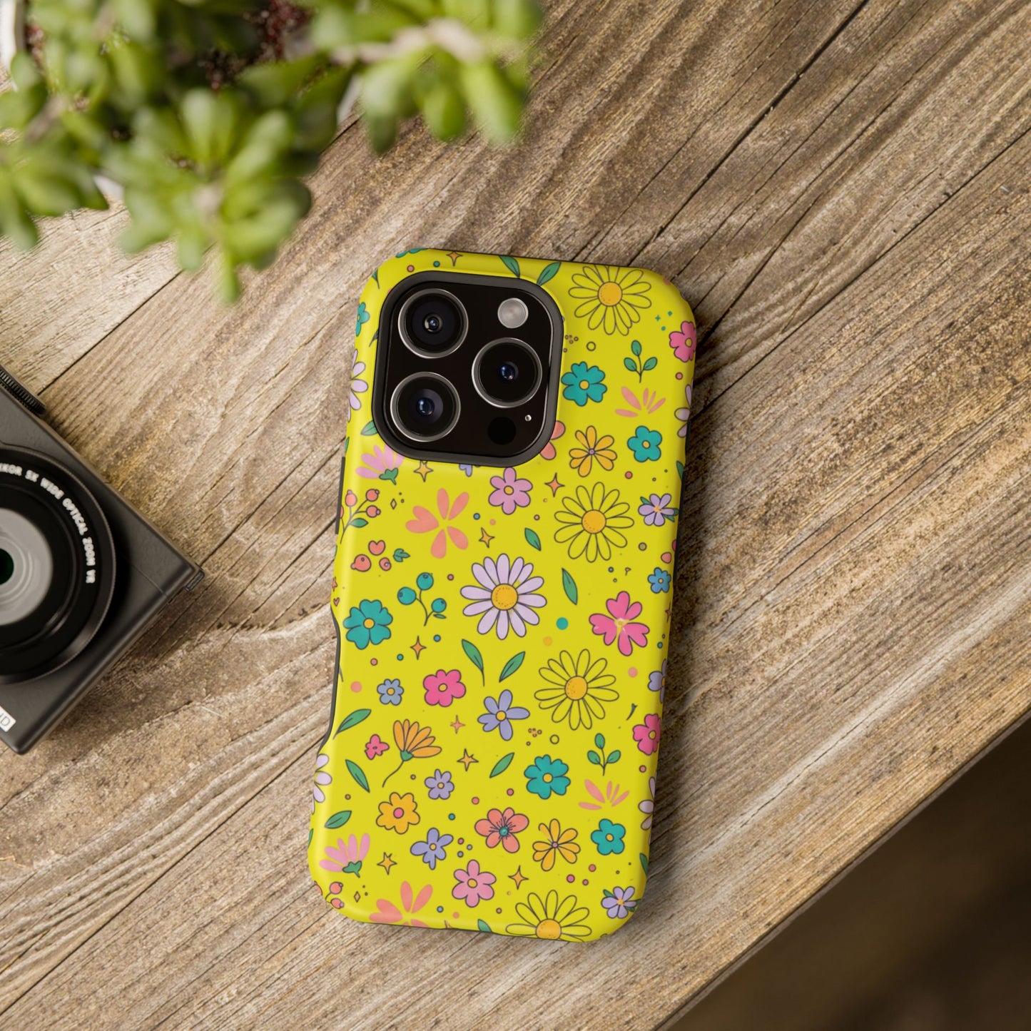 Floral Ditsy Phone Case — Magnetic Impact-Resistant Protective Cover