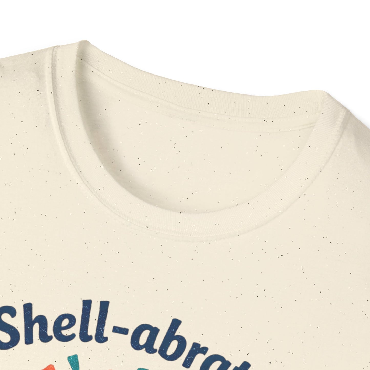 Shell-abrate Happy Seashell T-Shirt — "life's little moments" Cute Beach Graphic Tee