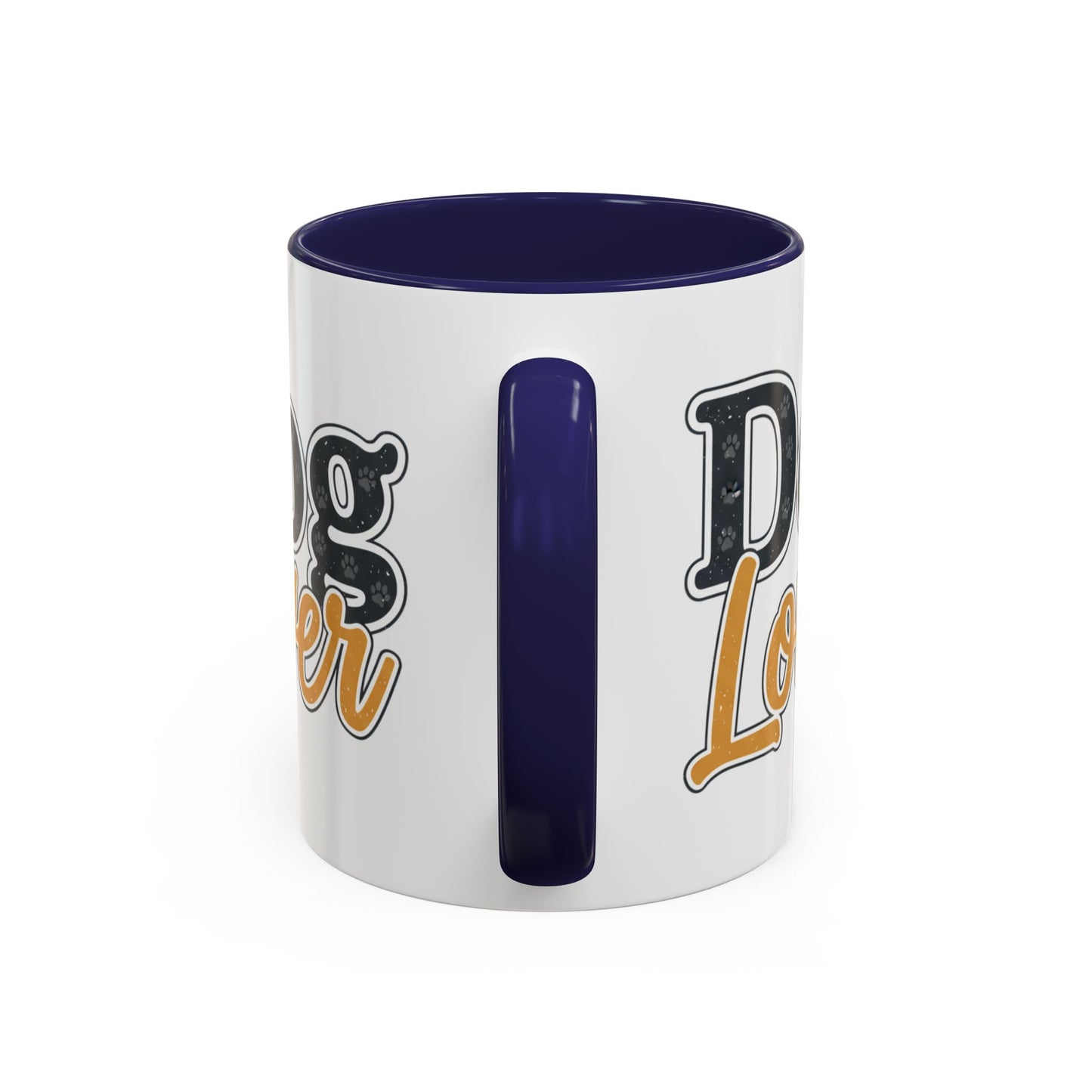 Dog Lover Accent Coffee Mug — 'Dog Lover' 11/15oz Ceramic Mug