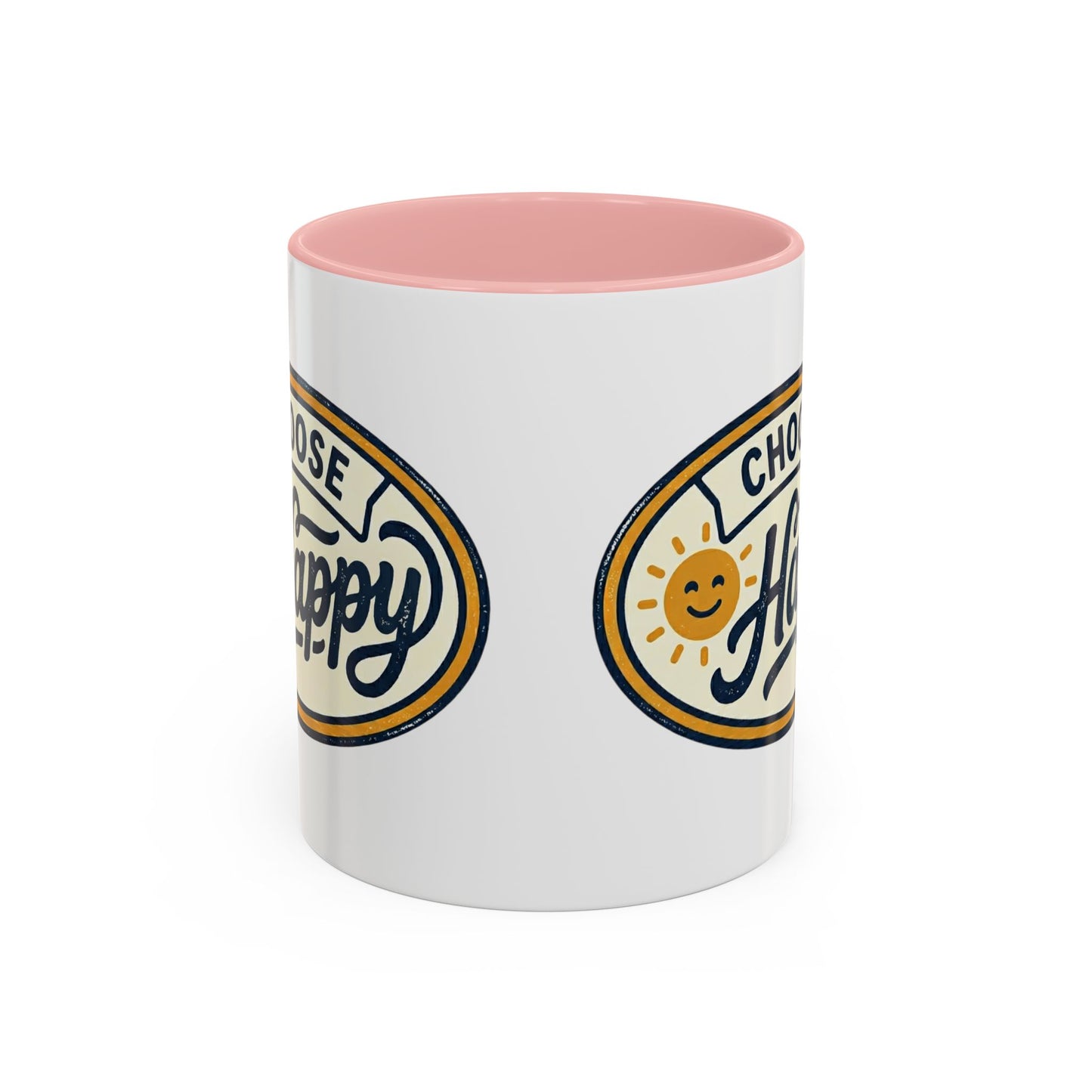 Choose Happy Coffee Mug — Inspirational Ceramic Accent Mug (11/15oz)