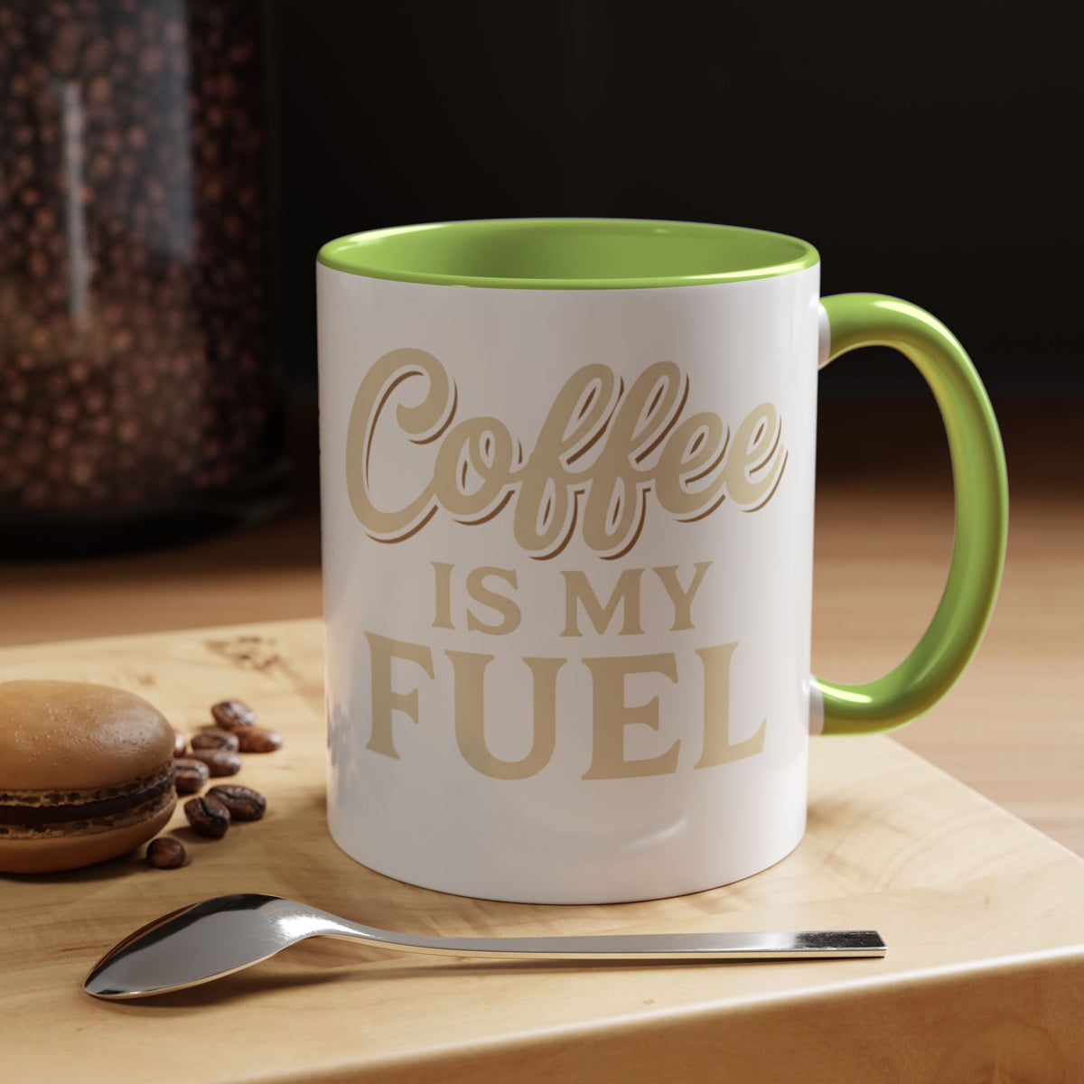 Coffee Is My Fuel Accent Coffee Mug — 11/15oz Ceramic Gift for Coffee Lovers