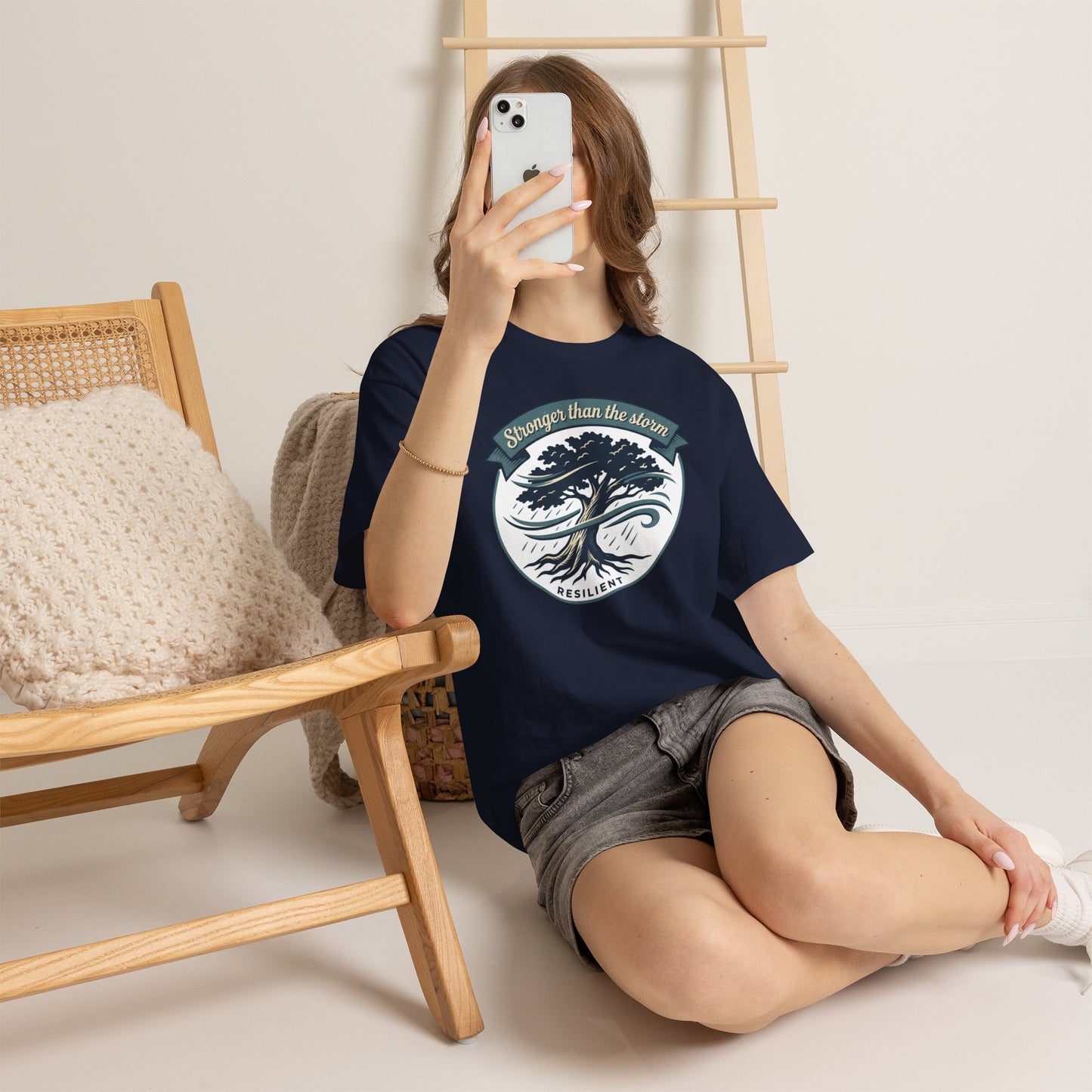 Resilient Tree T‑Shirt — "Stronger Than the Storm" Inspirational Tee
