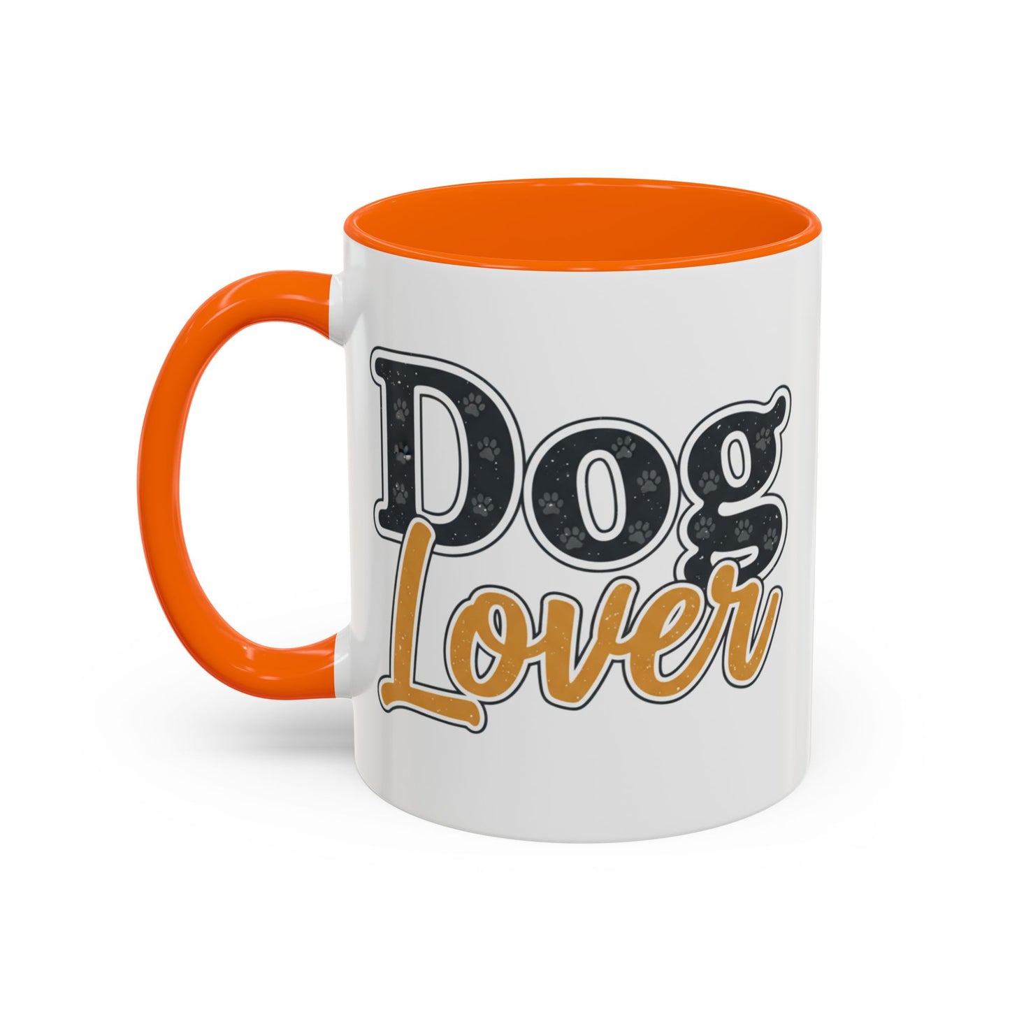 Dog Lover Accent Coffee Mug — 'Dog Lover' 11/15oz Ceramic Mug
