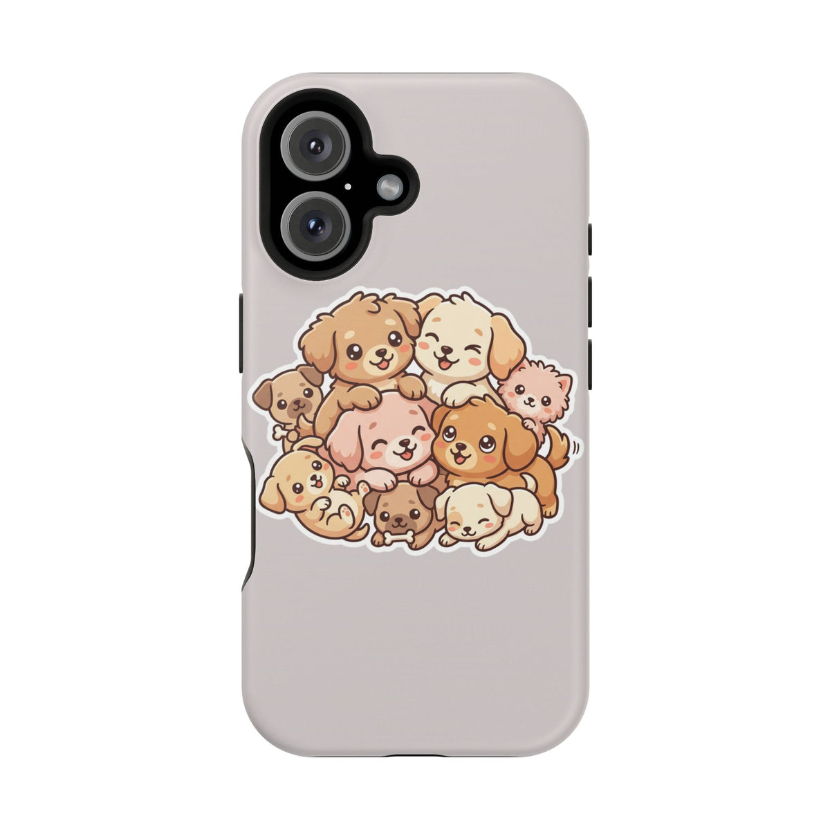 Cute Puppy Pile Magnetic Impact-Resistant Phone Case