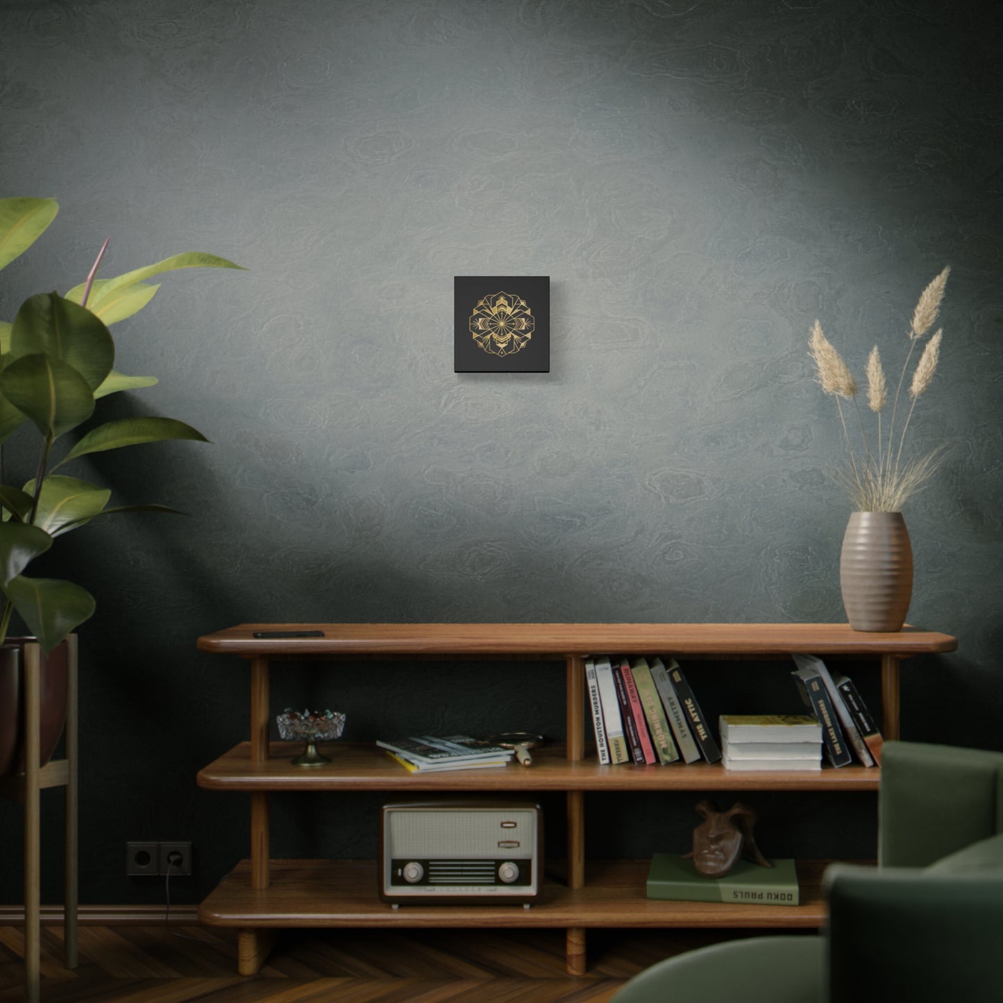 Gold Geometric Mandala Canvas