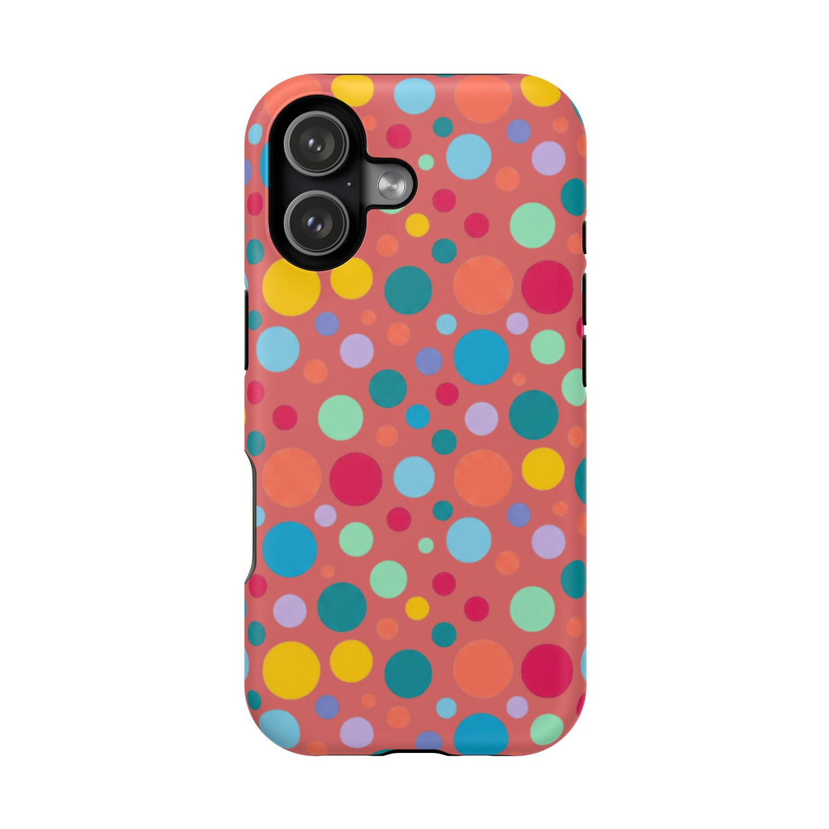 Colorful Polka Dot Magnetic Phone Case — Impact-Resistant, Vibrant Retro Dots