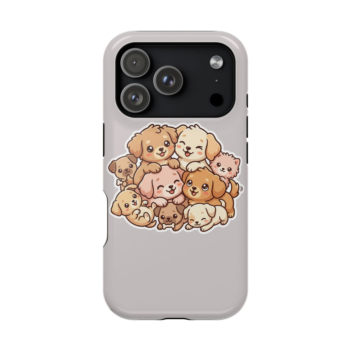 Cute Puppy Pile Magnetic Impact-Resistant Phone Case