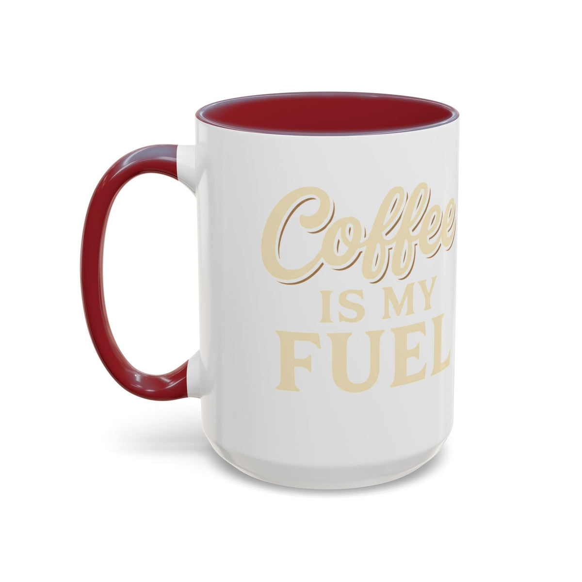 Coffee Is My Fuel Accent Coffee Mug — 11/15oz Ceramic Gift for Coffee Lovers