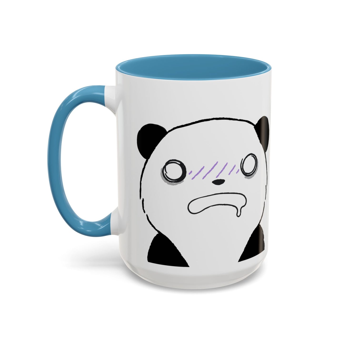Just Give Me My Coffee!!! Accent Mug — Panda Coffee Lover Gift (11/15oz)