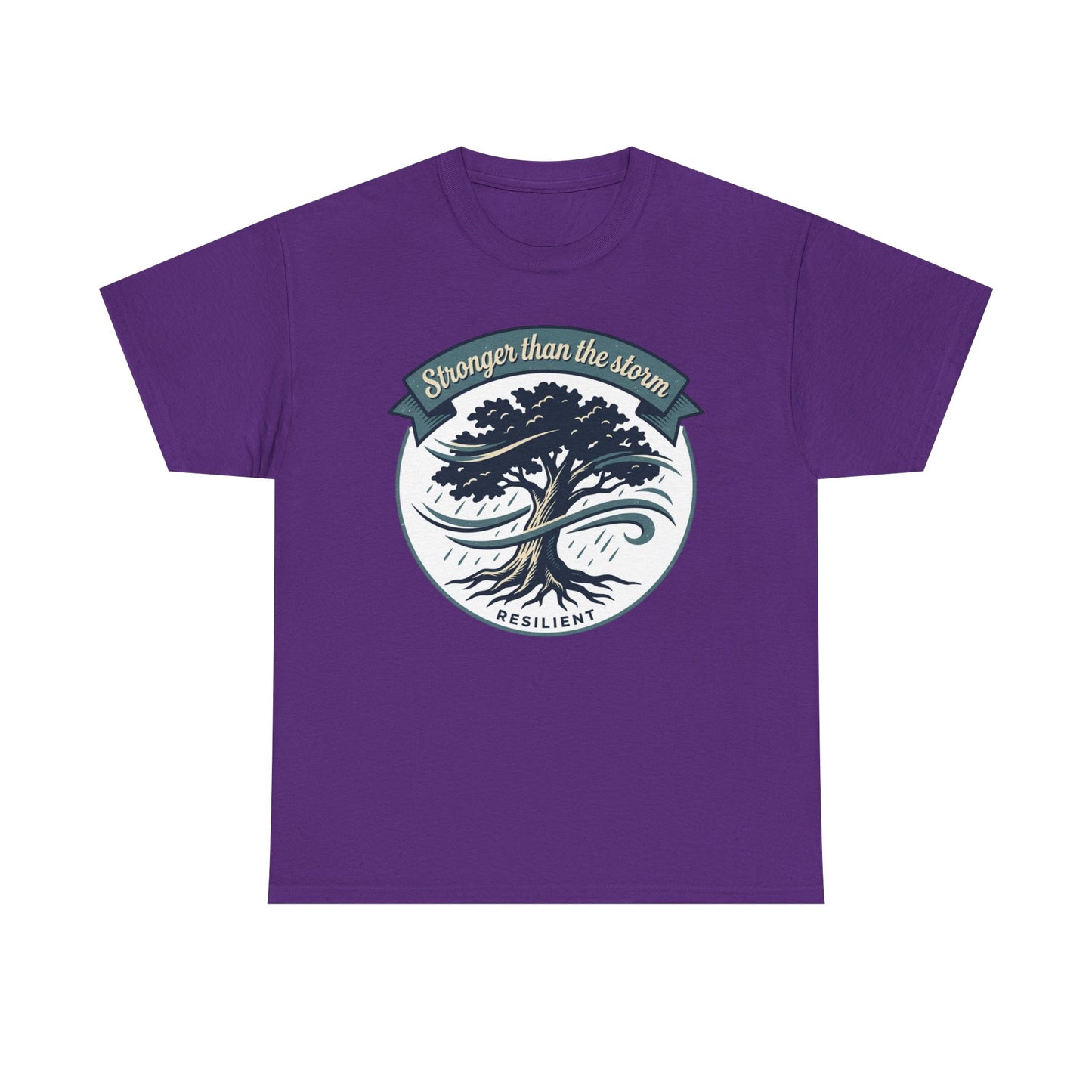 Resilient Tree T‑Shirt — "Stronger Than the Storm" Inspirational Tee
