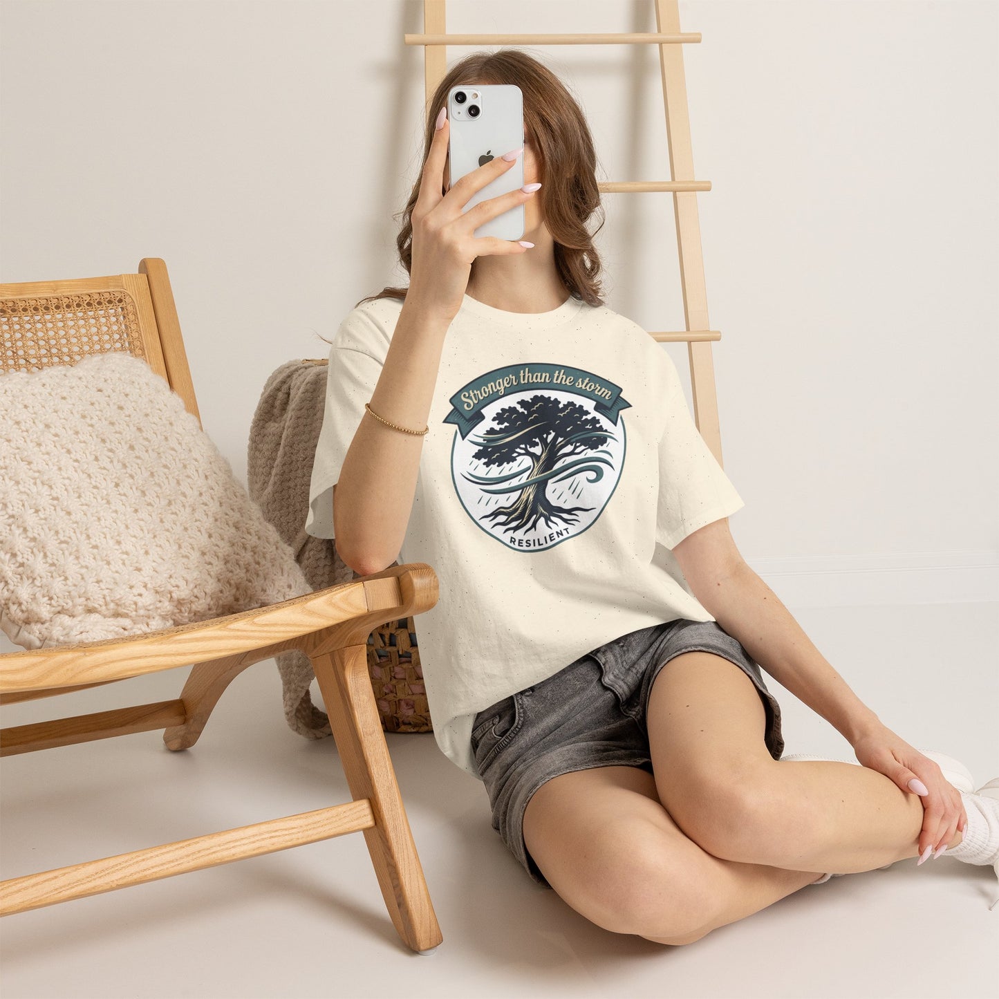 Resilient Tree T‑Shirt — "Stronger Than the Storm" Inspirational Tee