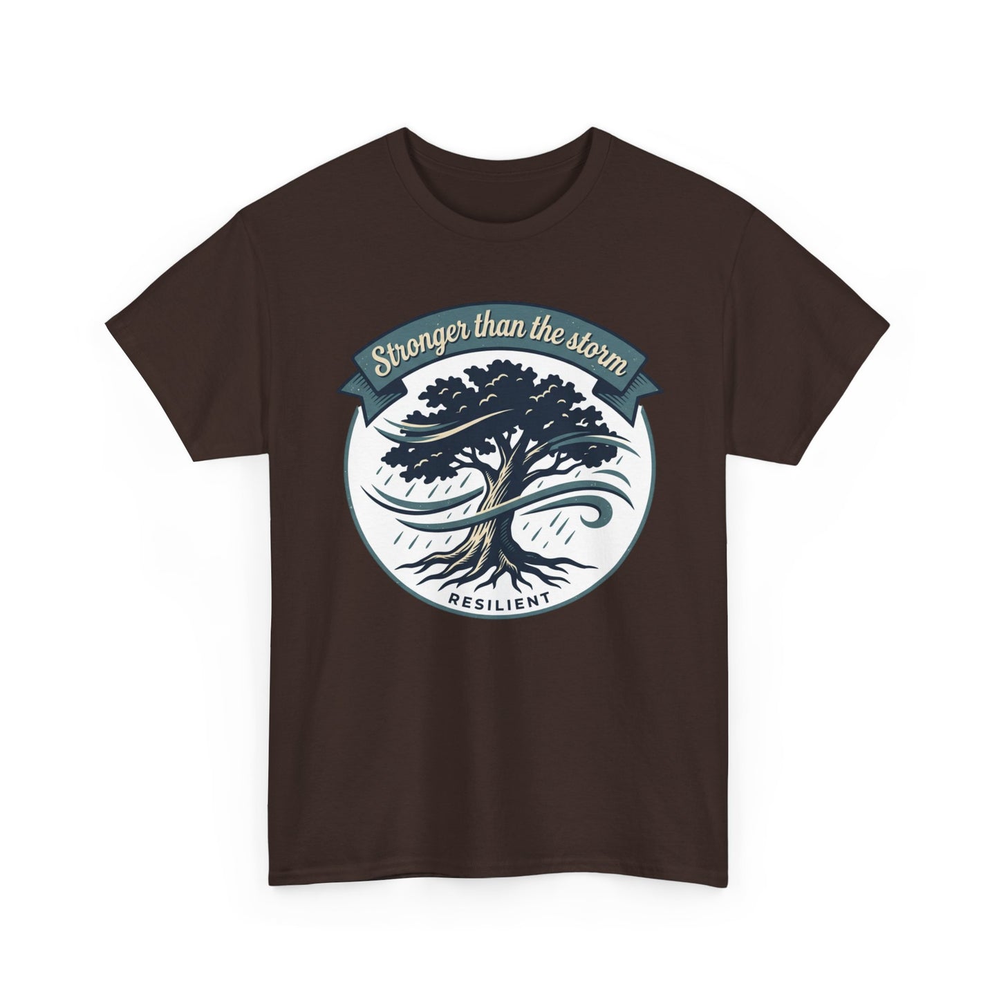 Resilient Tree T‑Shirt — "Stronger Than the Storm" Inspirational Tee