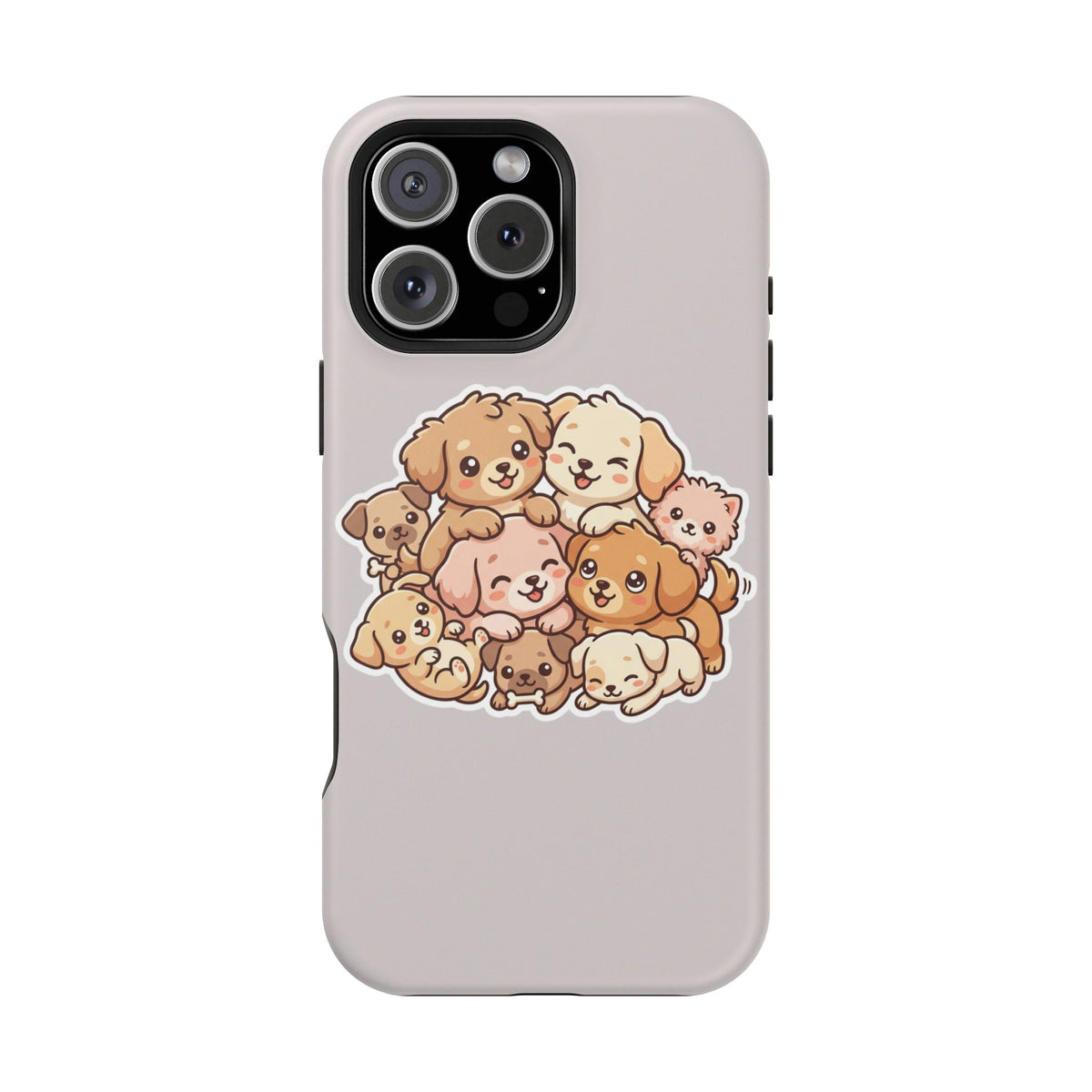 Cute Puppy Pile Magnetic Impact-Resistant Phone Case