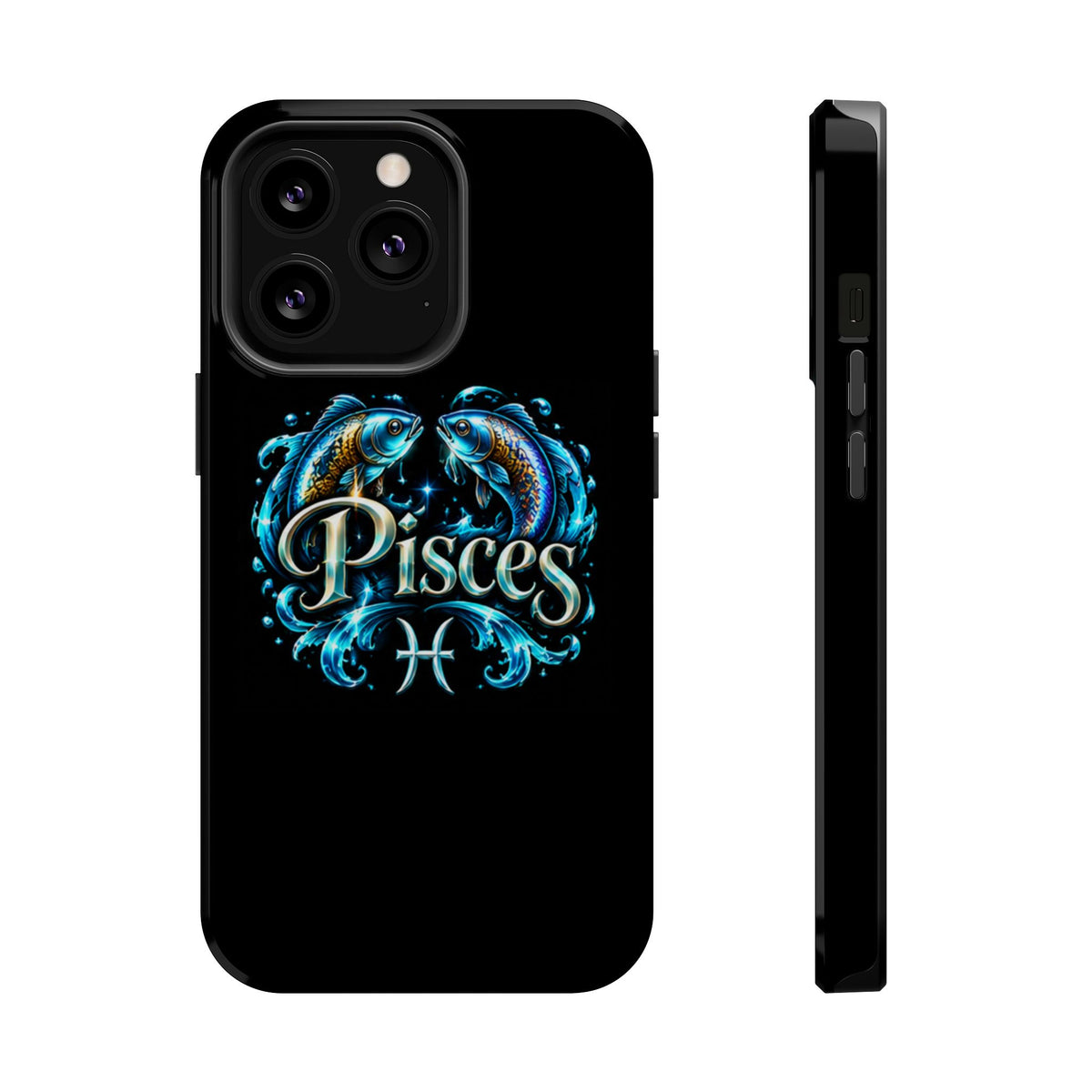 Pisces Magnetic Impact-Resistant Phone Case — Zodiac Fish Astrology Design