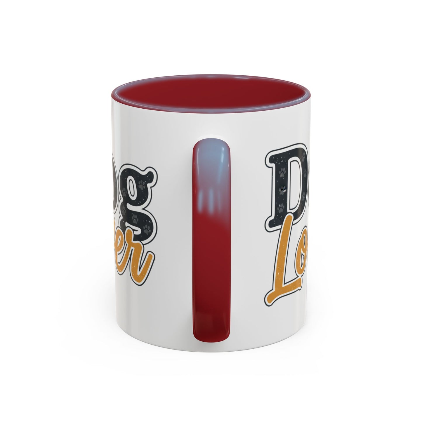 Dog Lover Accent Coffee Mug — 'Dog Lover' 11/15oz Ceramic Mug