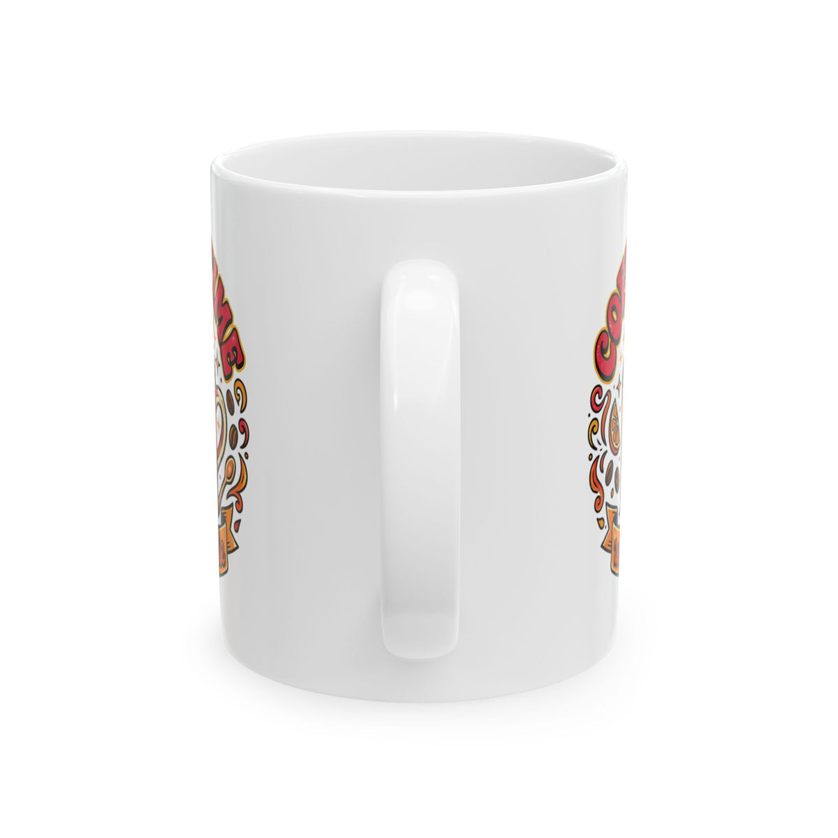 Coffee Time Ceramic Mug (11oz/15oz) – Retro Coffee Cup Design