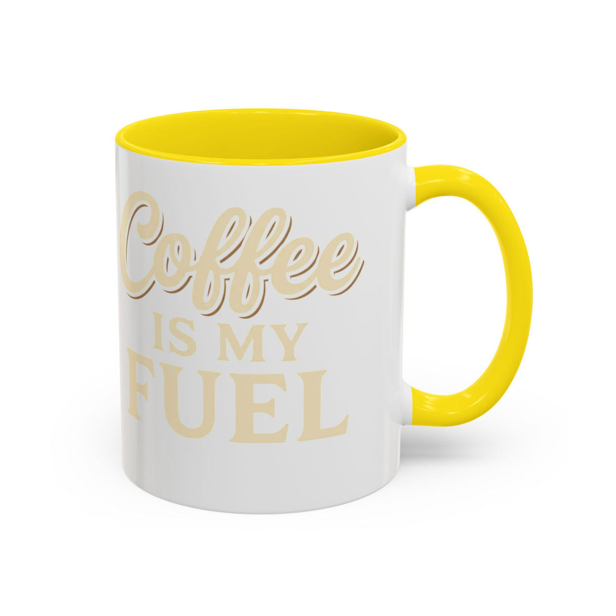 Coffee Is My Fuel Accent Coffee Mug — 11/15oz Ceramic Gift for Coffee Lovers