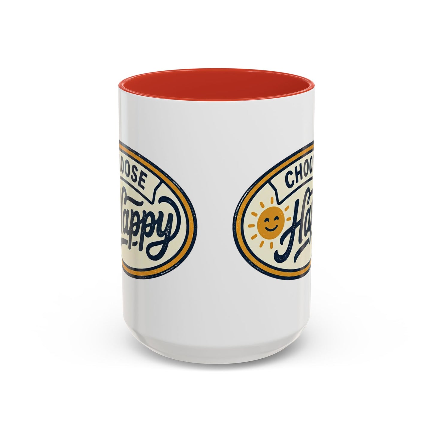 Choose Happy Coffee Mug — Inspirational Ceramic Accent Mug (11/15oz)