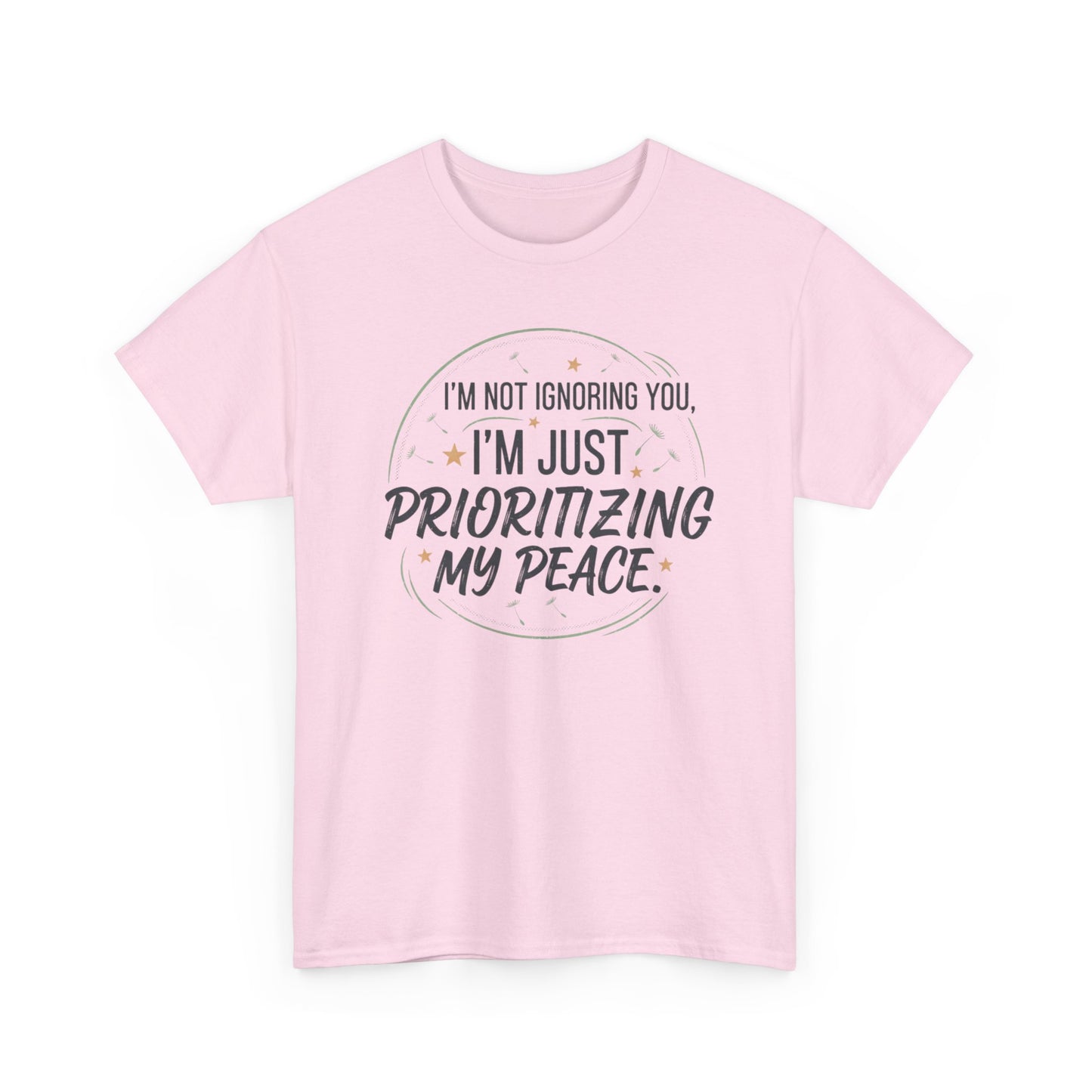 Prioritizing My Peace T-Shirt | Self Care Quote Tee