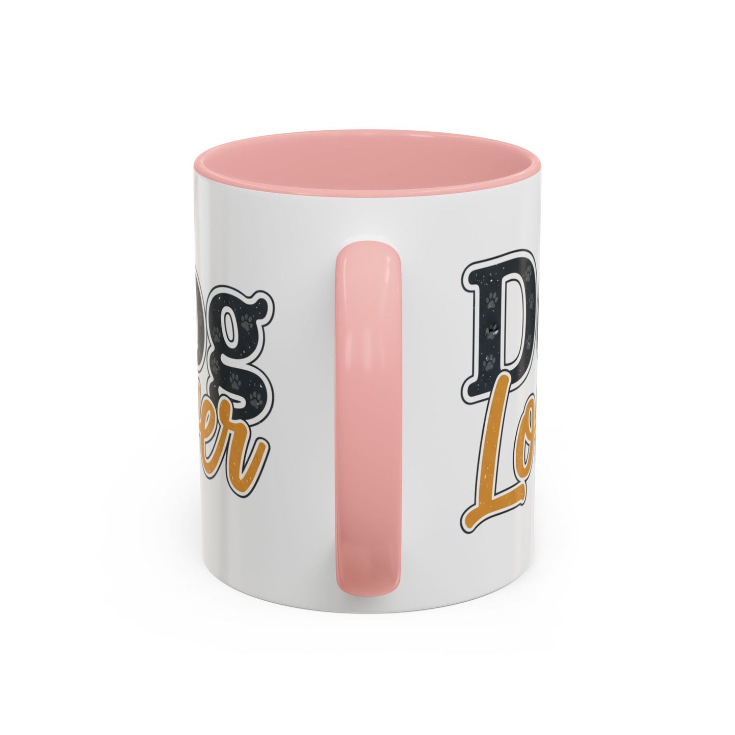 Dog Lover Accent Coffee Mug — 'Dog Lover' 11/15oz Ceramic Mug