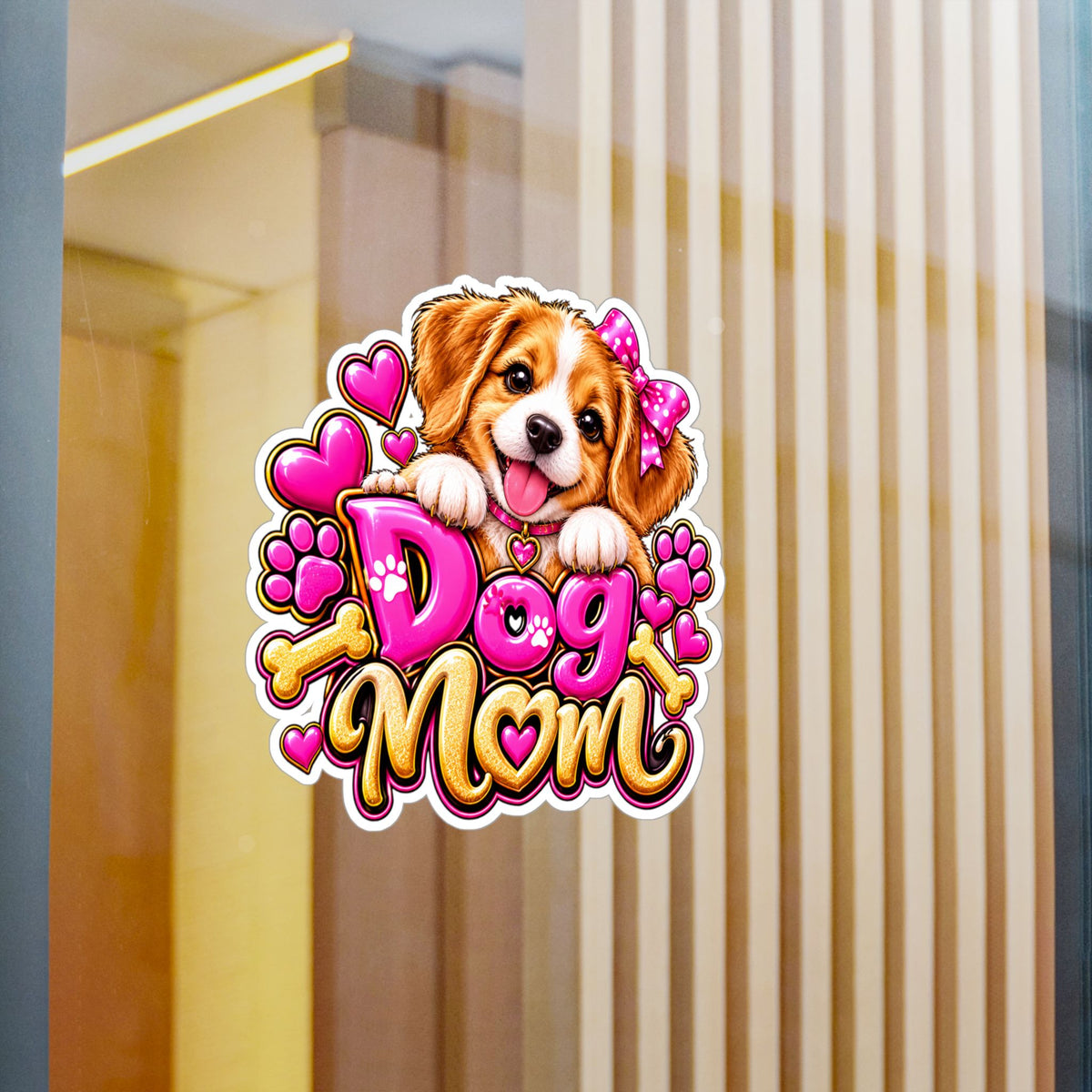 Cute Dog Mom Vinyl Decal