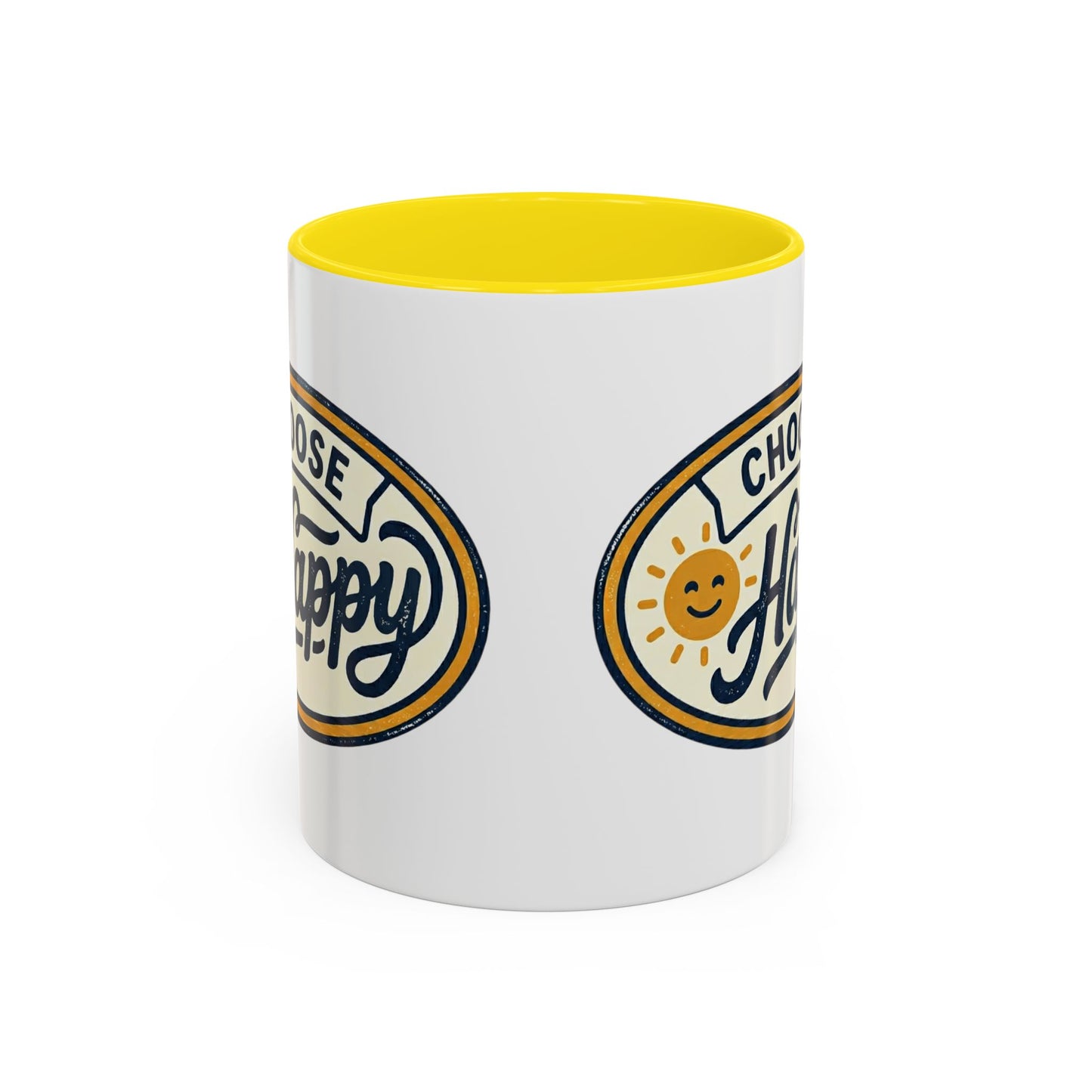 Choose Happy Coffee Mug — Inspirational Ceramic Accent Mug (11/15oz)