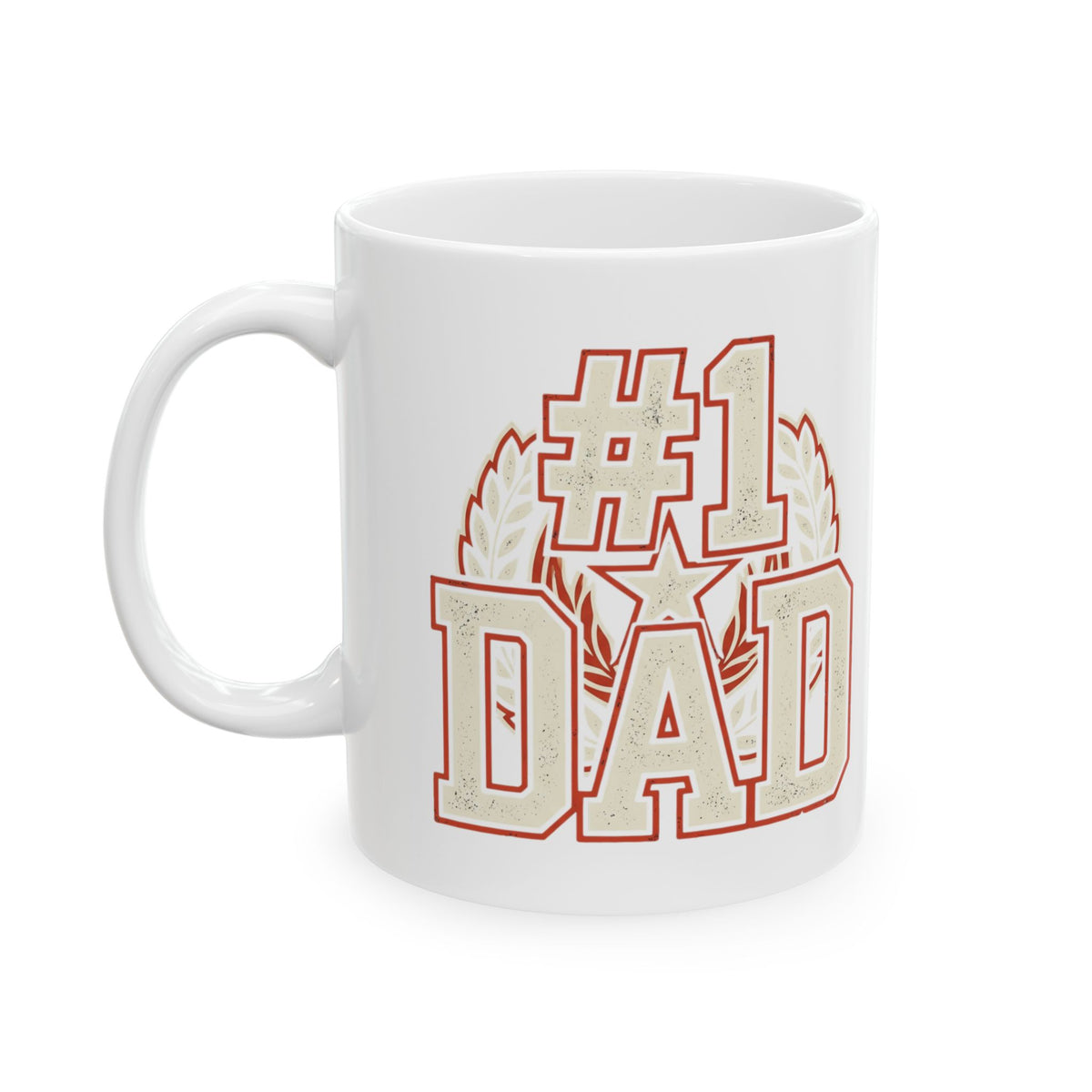 #1 Dad Mug | Vintage Athletic DAD Ceramic Mug