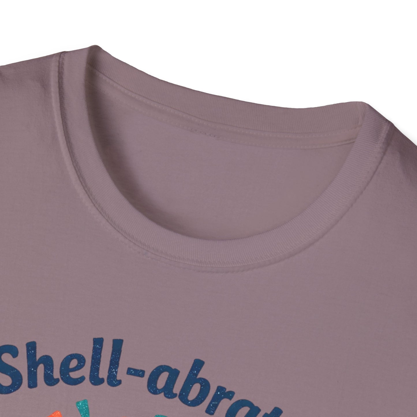 Shell-abrate Happy Seashell T-Shirt — "life's little moments" Cute Beach Graphic Tee