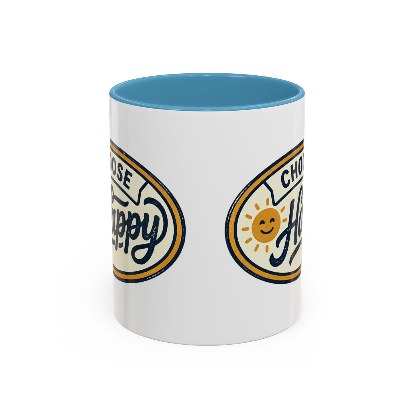 Choose Happy Coffee Mug — Inspirational Ceramic Accent Mug (11/15oz)