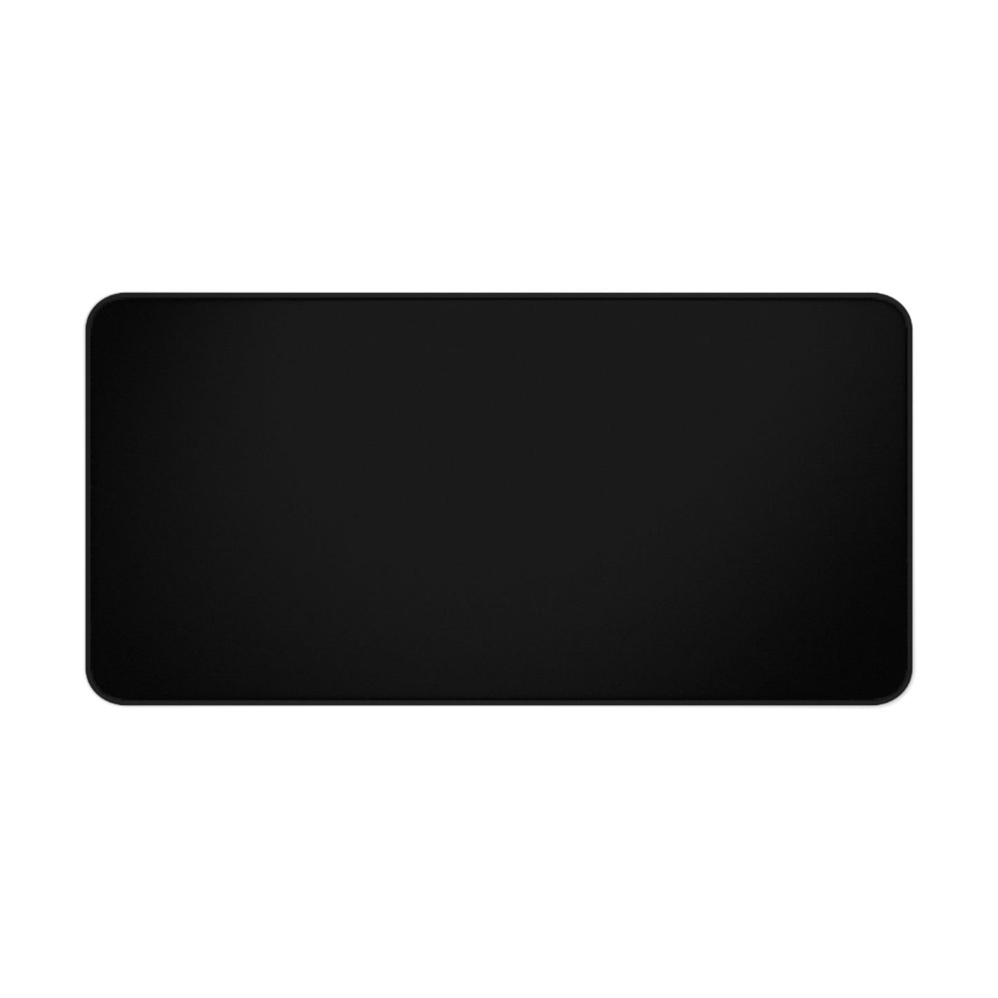 Solid Black Desk Mat | Large Mouse Pad, Waterproof Surface
