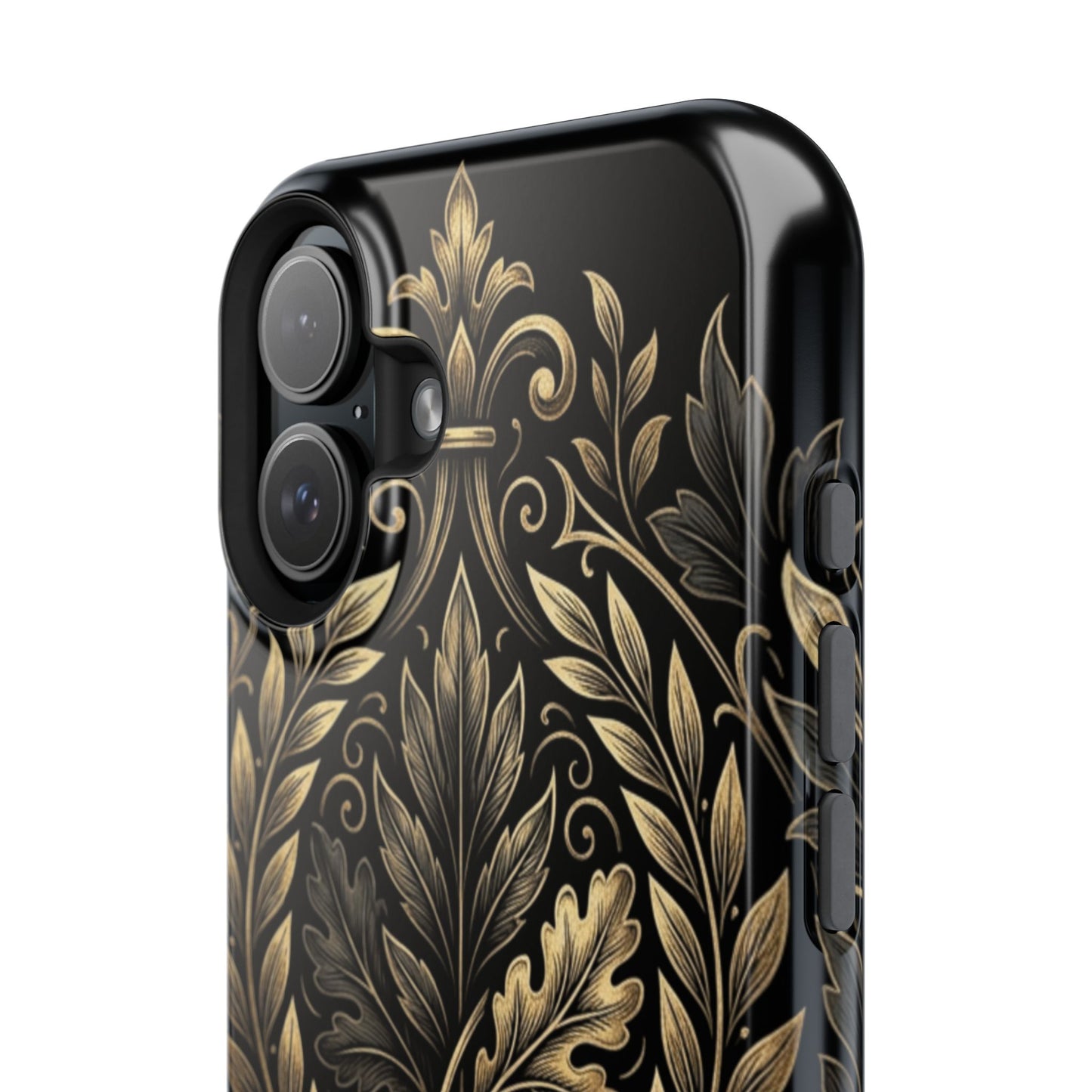 Baroque Gold Leaf Phone Case — Impact-Resistant Protective Cover