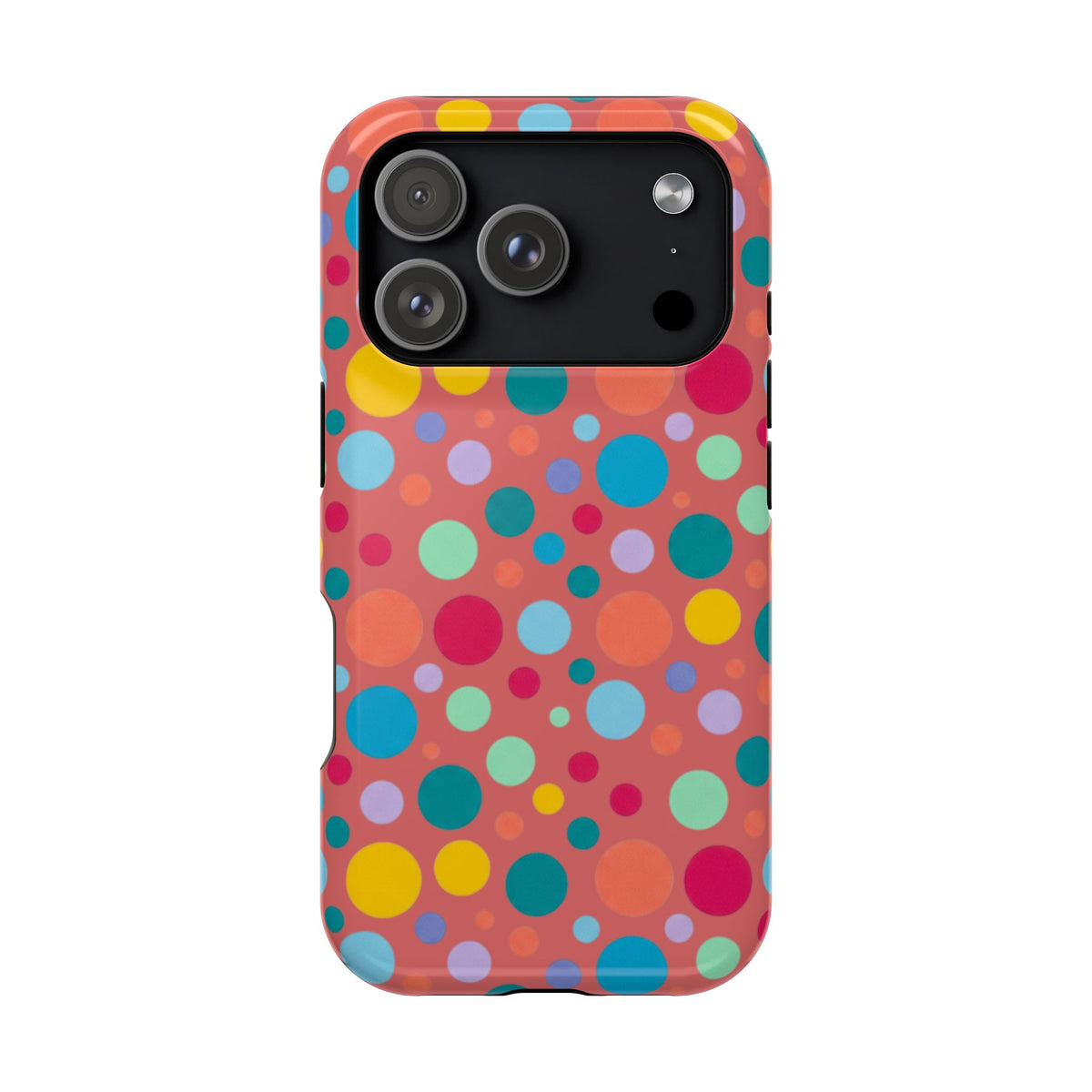 Colorful Polka Dot Magnetic Phone Case — Impact-Resistant, Vibrant Retro Dots