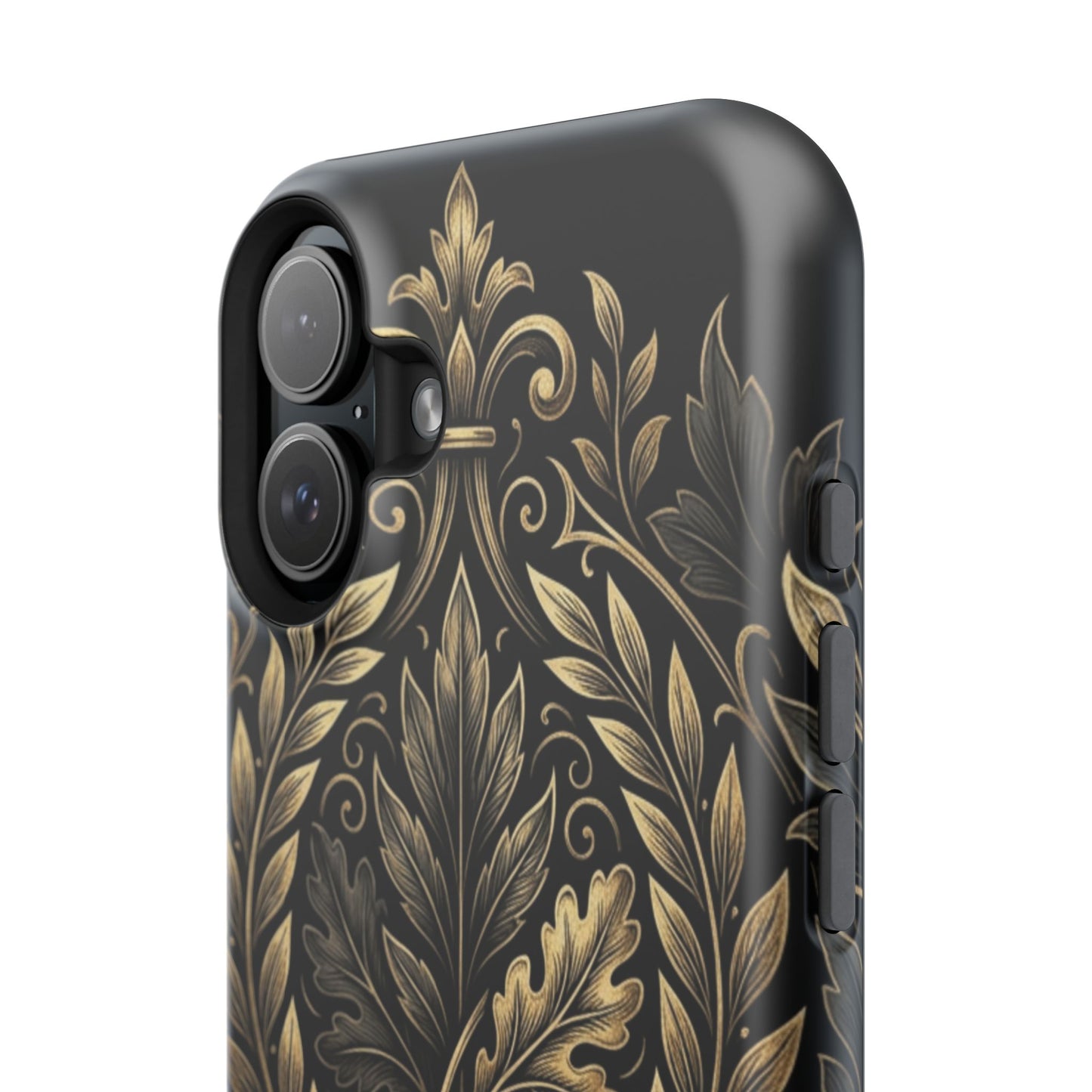 Baroque Gold Leaf Phone Case — Impact-Resistant Protective Cover