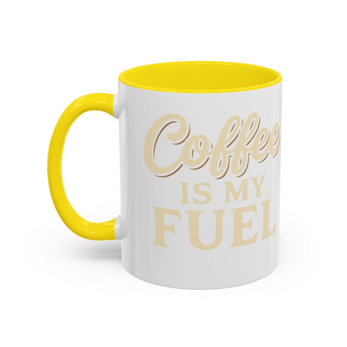 Coffee Is My Fuel Accent Coffee Mug — 11/15oz Ceramic Gift for Coffee Lovers