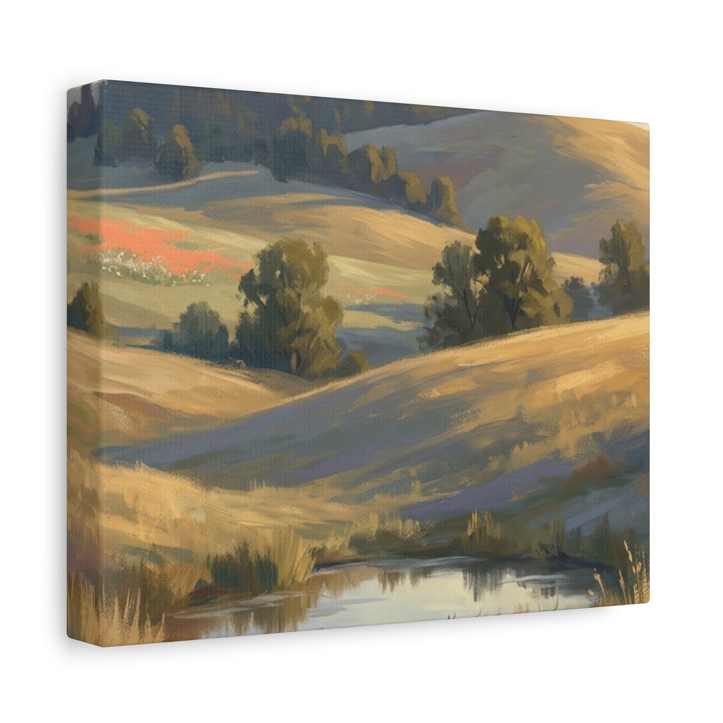 Coastal Cliff Canvas Wall Art — Lone Pine Seascape Matte Stretched Print
