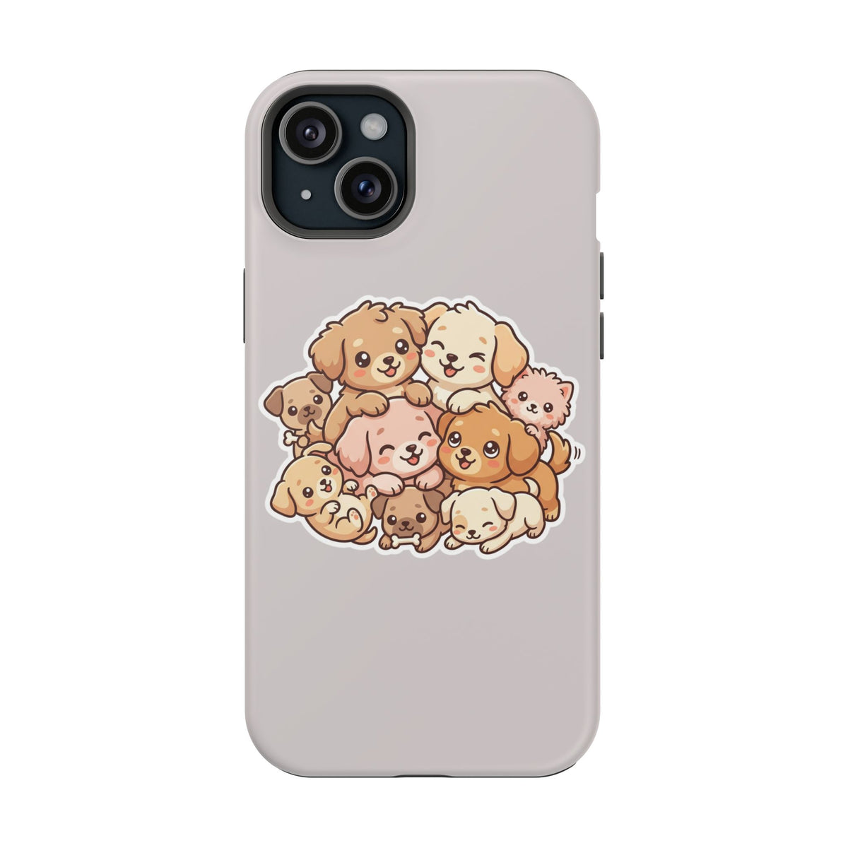 Cute Puppy Pile Magnetic Impact-Resistant Phone Case